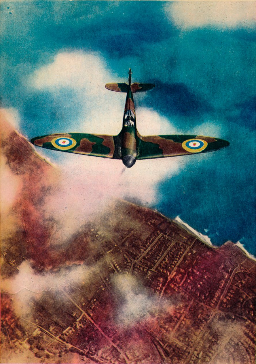 En Vickers Supermarine Spitfire, 1940 av Unbekannt