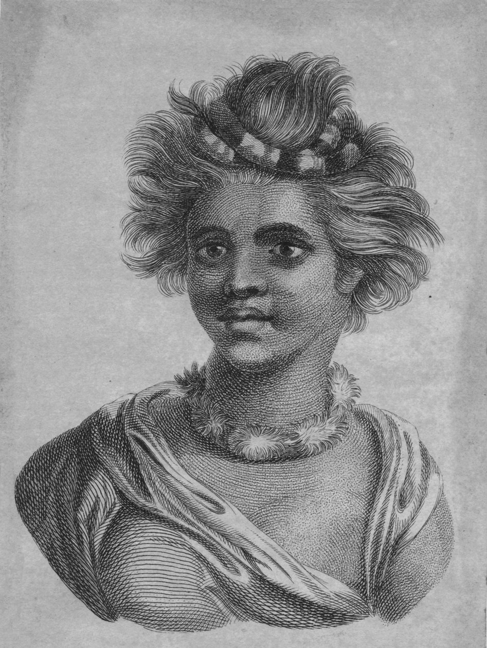 A Woman of the Sandwich Islands, c1700-tallet av Unbekannt