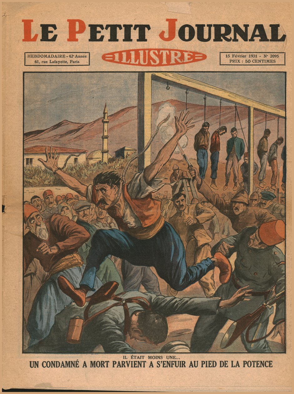 En dødsdømt mann rømmer fra galgen, 1931. av Unbekannt