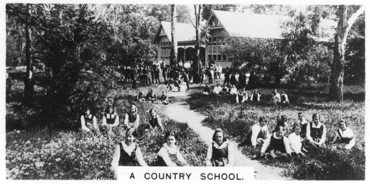 En landskole, Australia, 1928 av Unbekannt