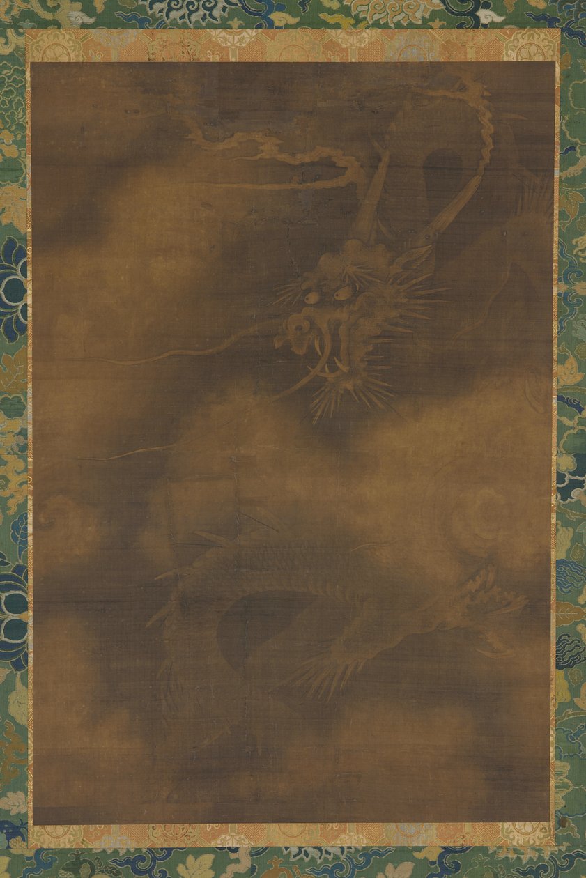 En drage og skyer, Ming-dynastiet, 1368-1644. av Unbekannt