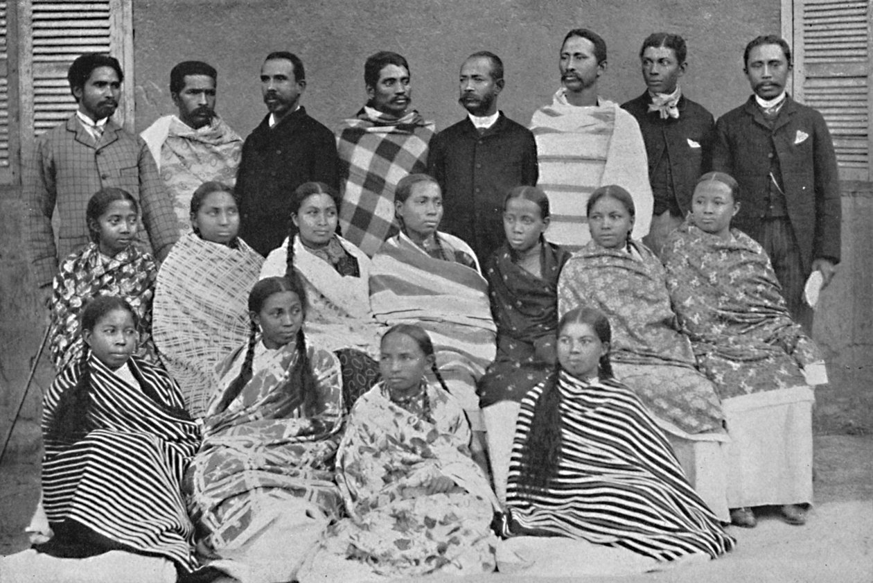 En gruppe Hova, folk på Madagaskar, 1912 av Unbekannt