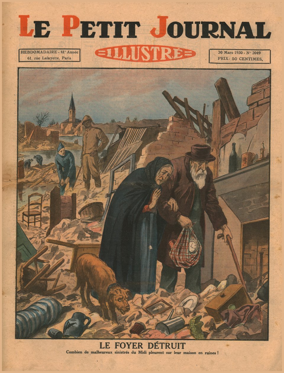Et hjem ødelagt, 1930. av Unbekannt
