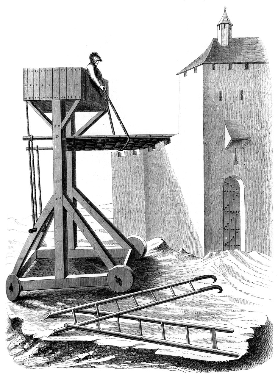 En beleiringsplattform, 1400-tallet 1849 av Unbekannt