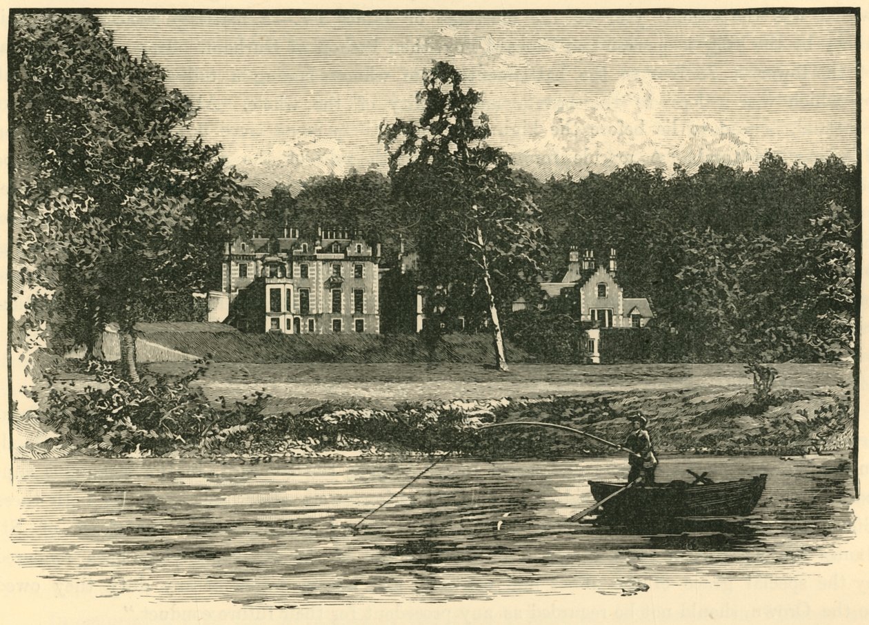 Abbotsford, fra elven, 1898. av Unbekannt