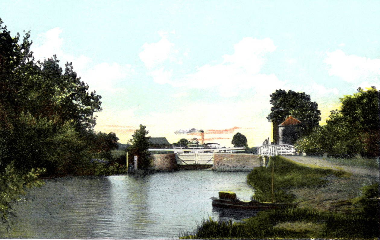 Abingdon Lock, Oxfordshire, 20. århundre av Unbekannt
