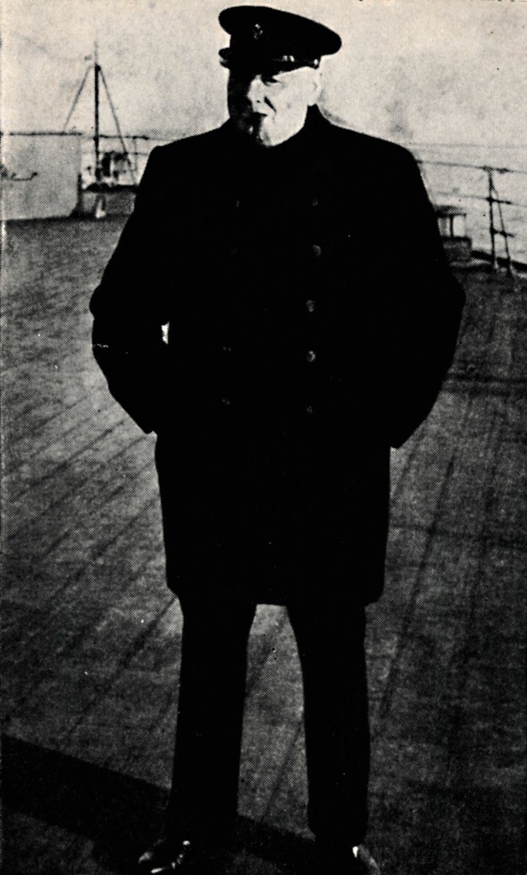 Ombord på H.M.S. Prins av Wales, 1941, 1945. av Unbekannt