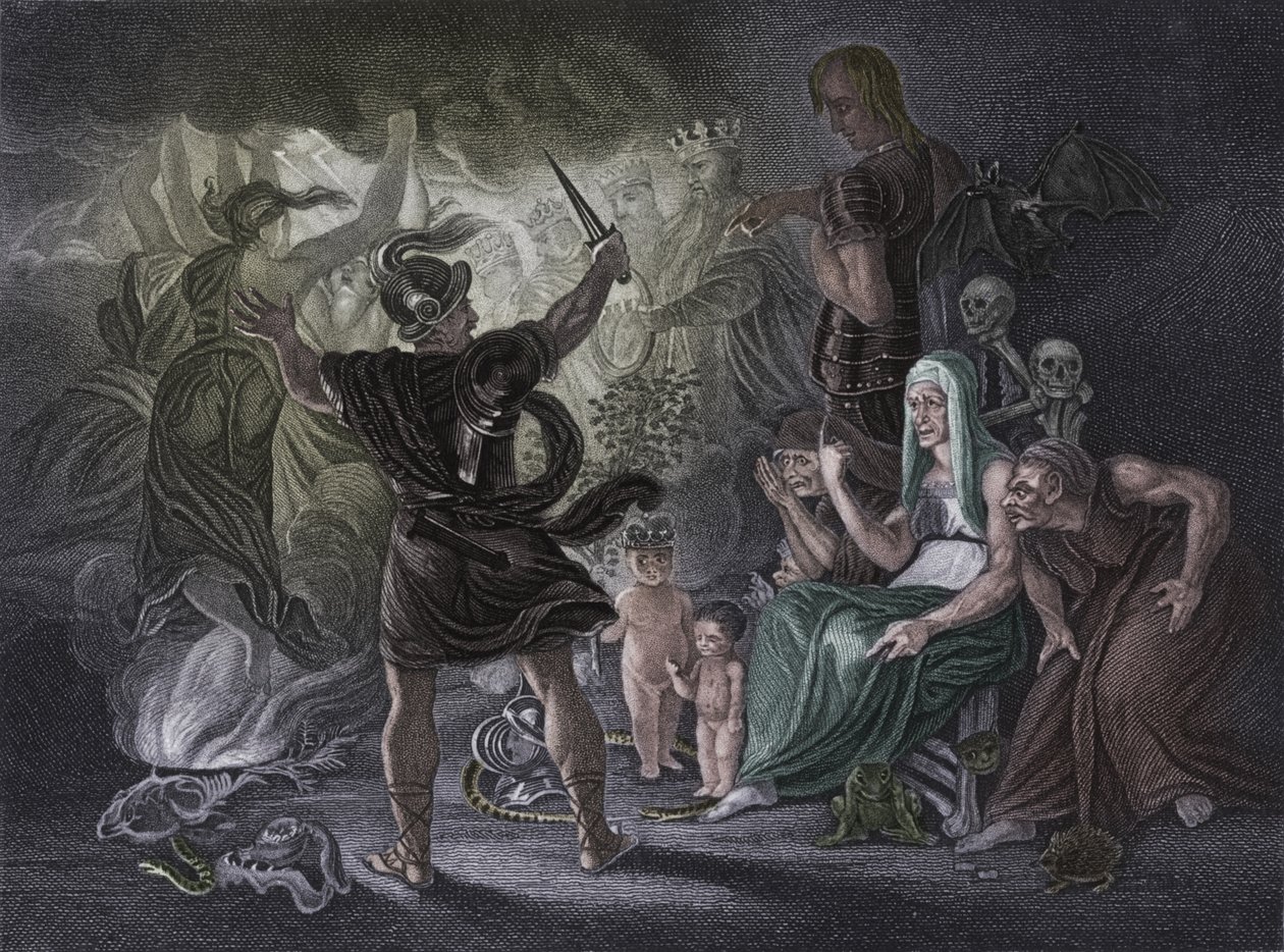 Act IV Scene i fra Macbeth, c1800-tallet av Unbekannt