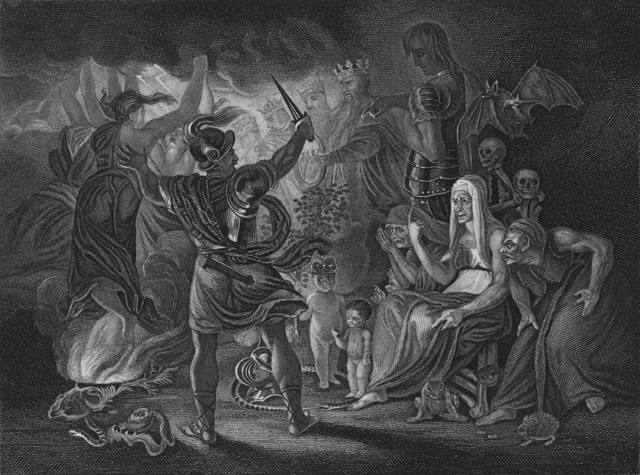 Act IV Scene i fra Macbeth, c1800-tallet av Unbekannt