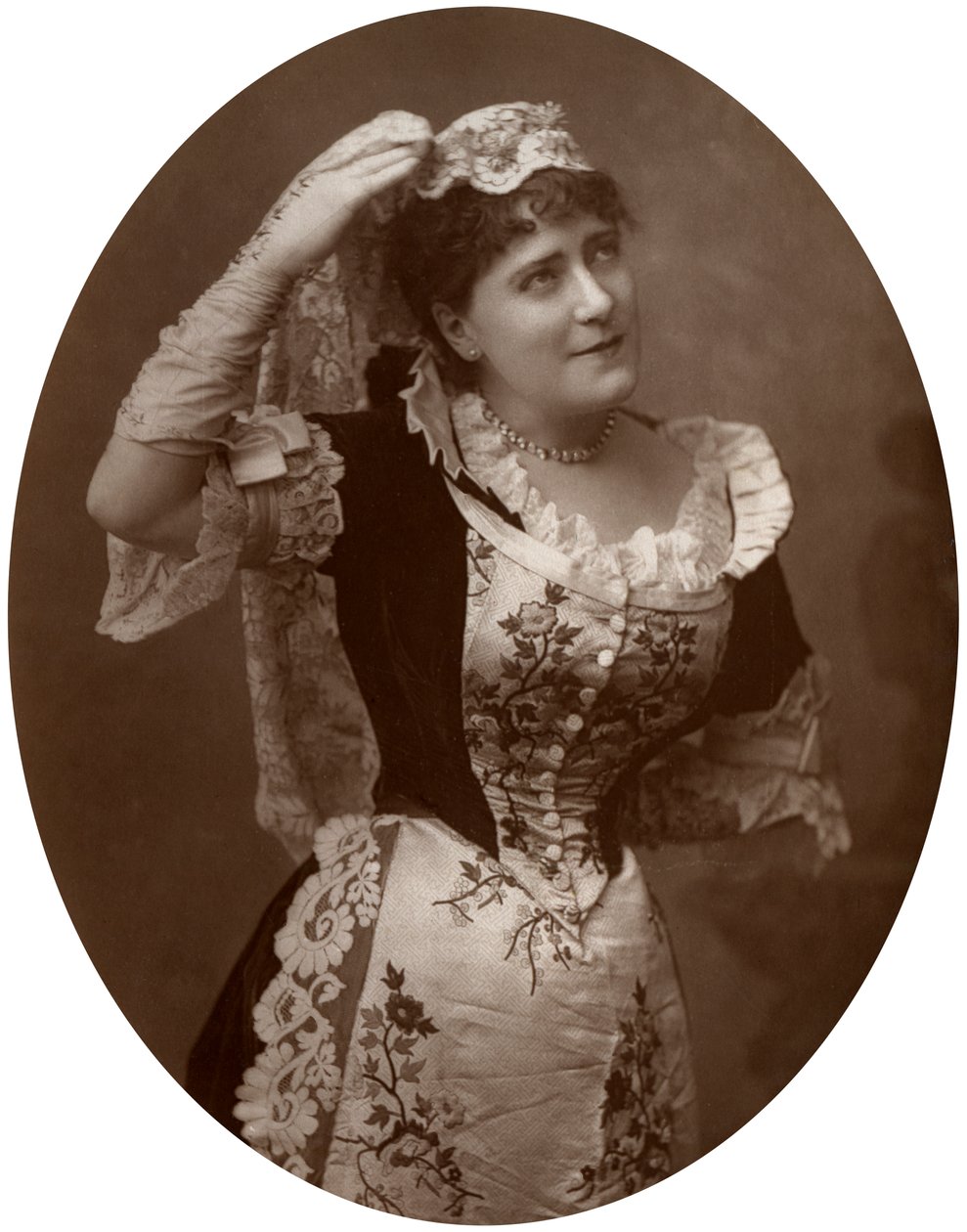 Ada Cavendish , britisk skuespillerinne, 1882 av Unbekannt