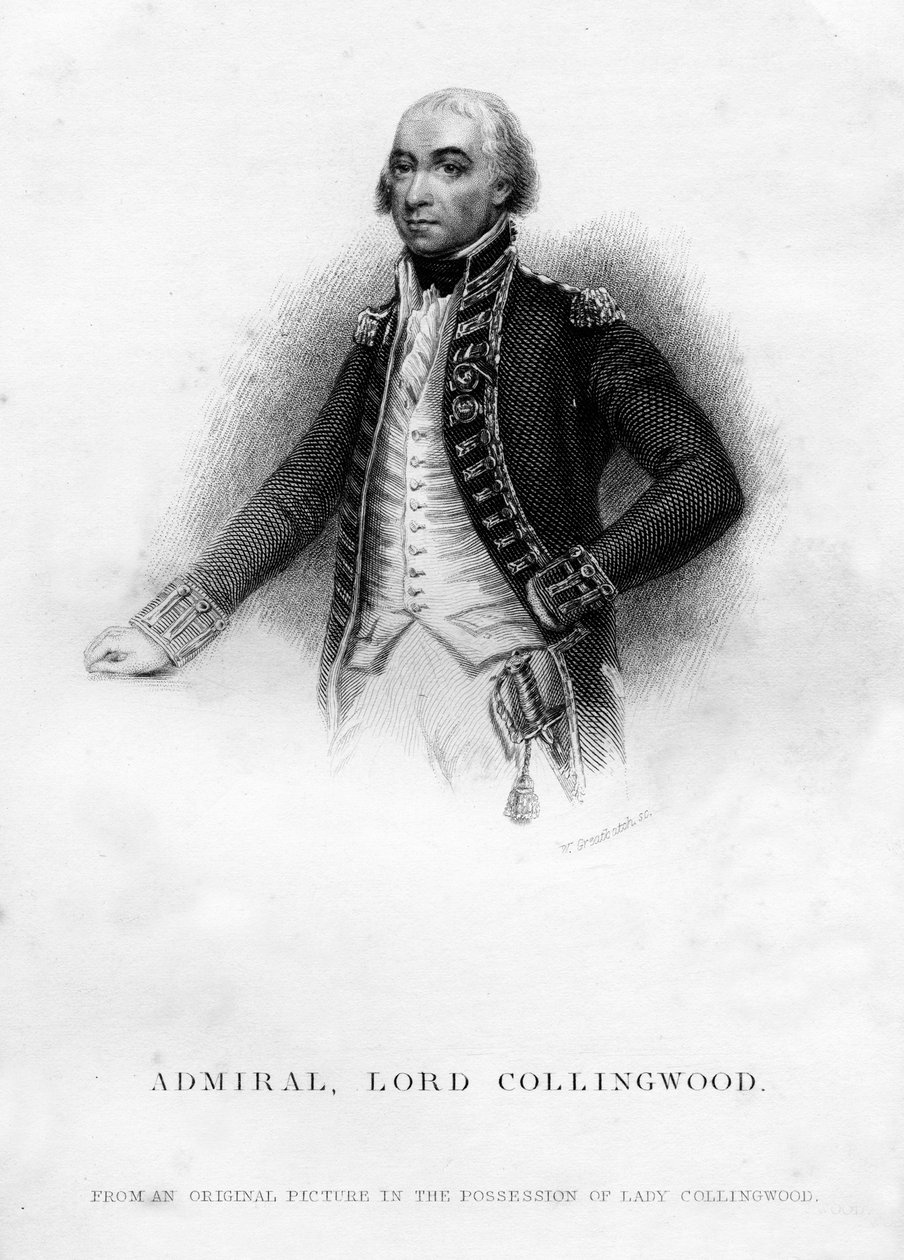 Admiral Cuthbert Collingwood 1750-1810, 1. baron Collingwood, 1837 av Unbekannt