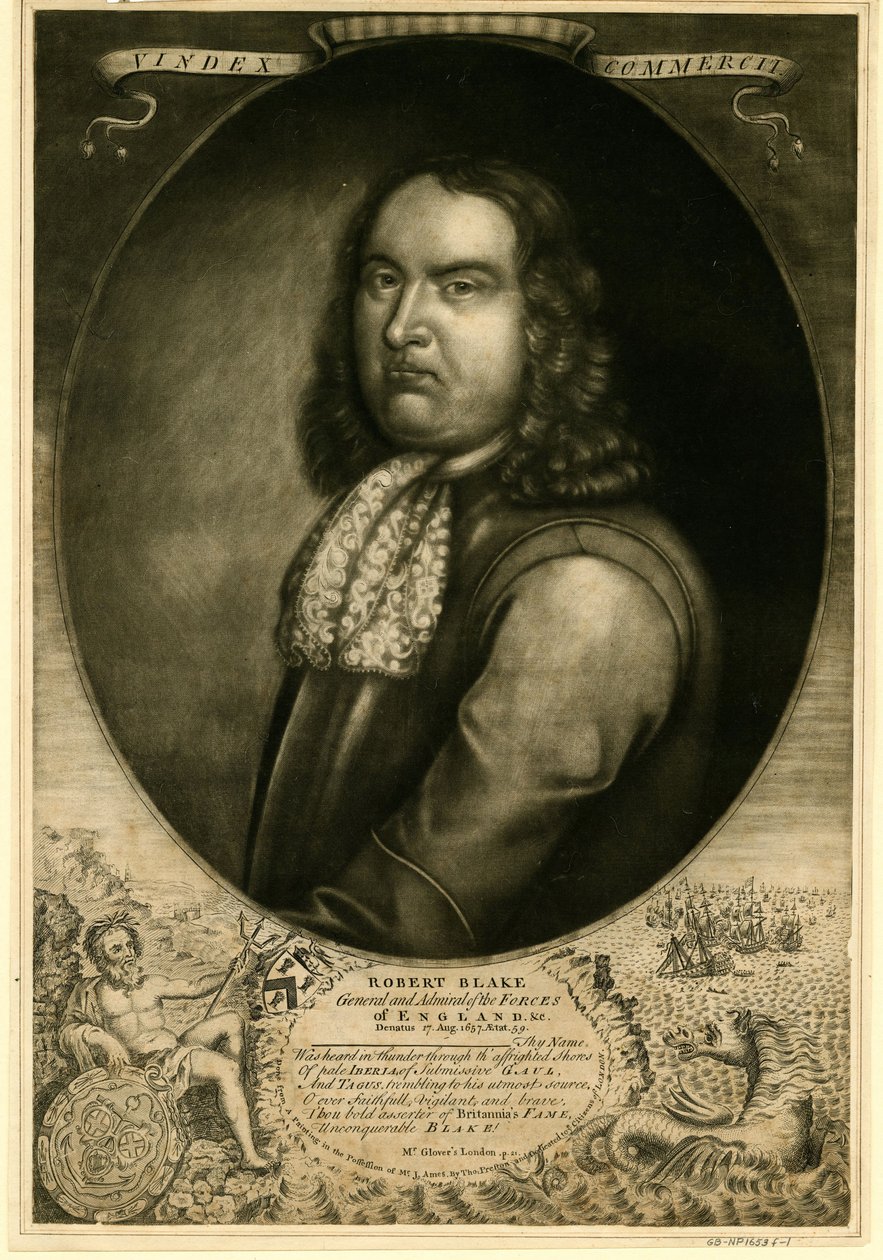 Admiral Robert Blake 1599-1657, 1657 av Unbekannt