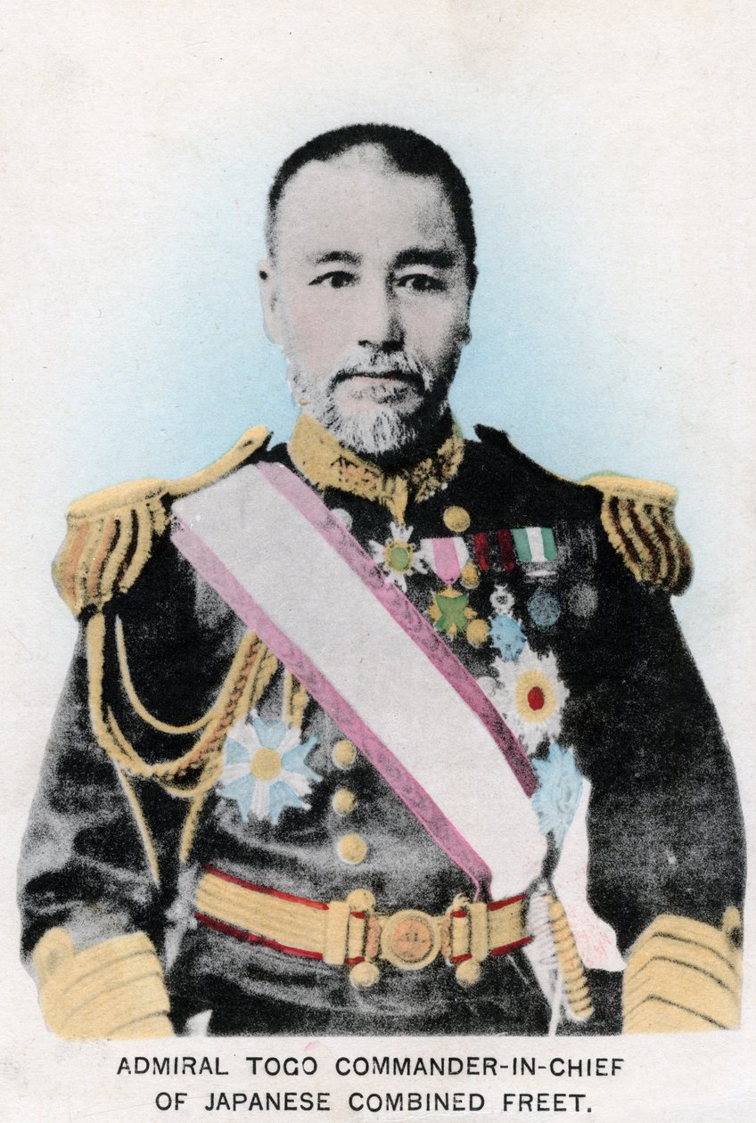Admiral Togo, øverstkommanderende for den japanske kombinerte flåten, c1903-1905 av Unbekannt