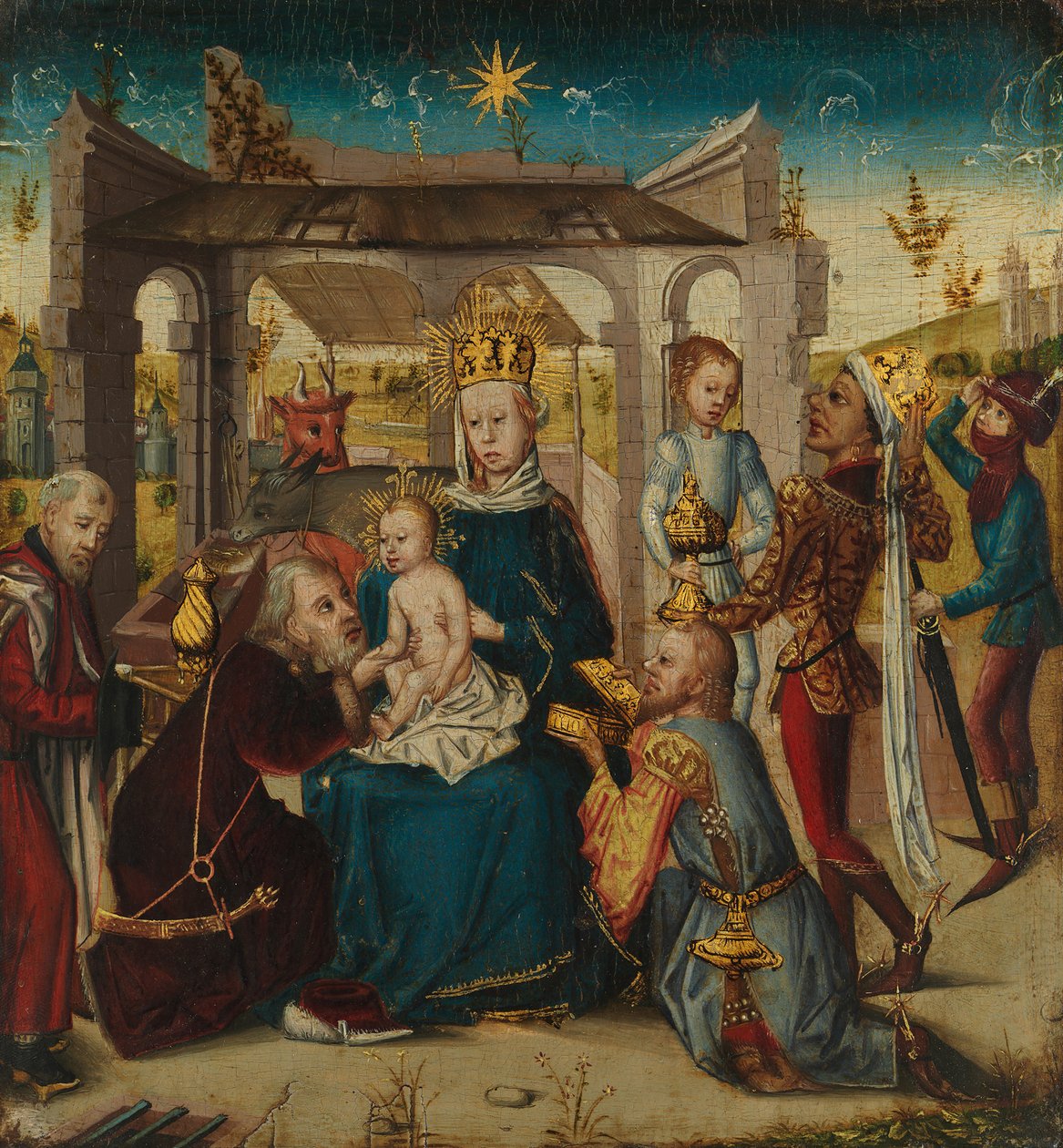 Tilbedelse av magi, ca. 1470-90. av Unbekannt
