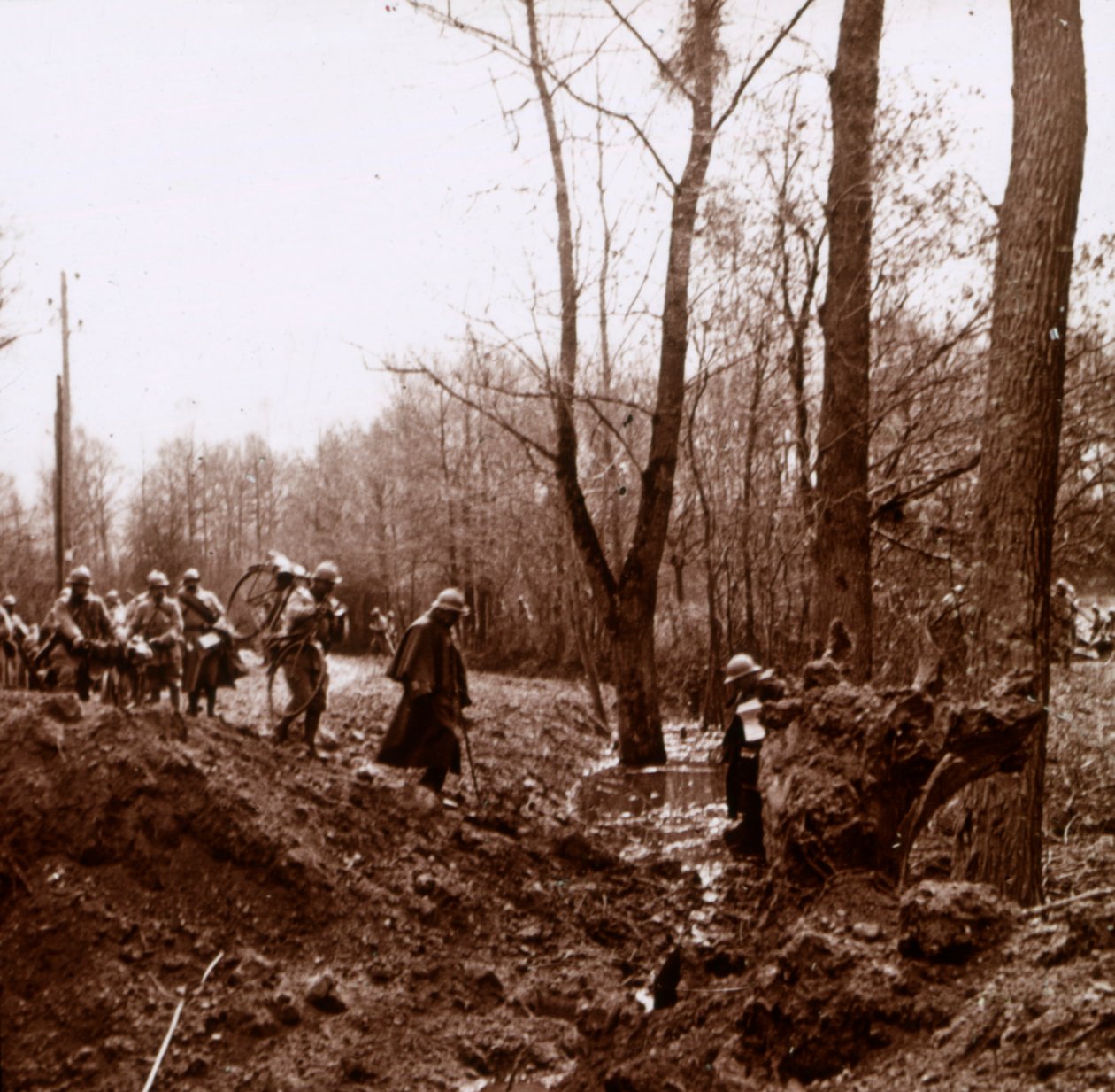Advance on the Ailette, Nord-Frankrike, c1918 av Unbekannt