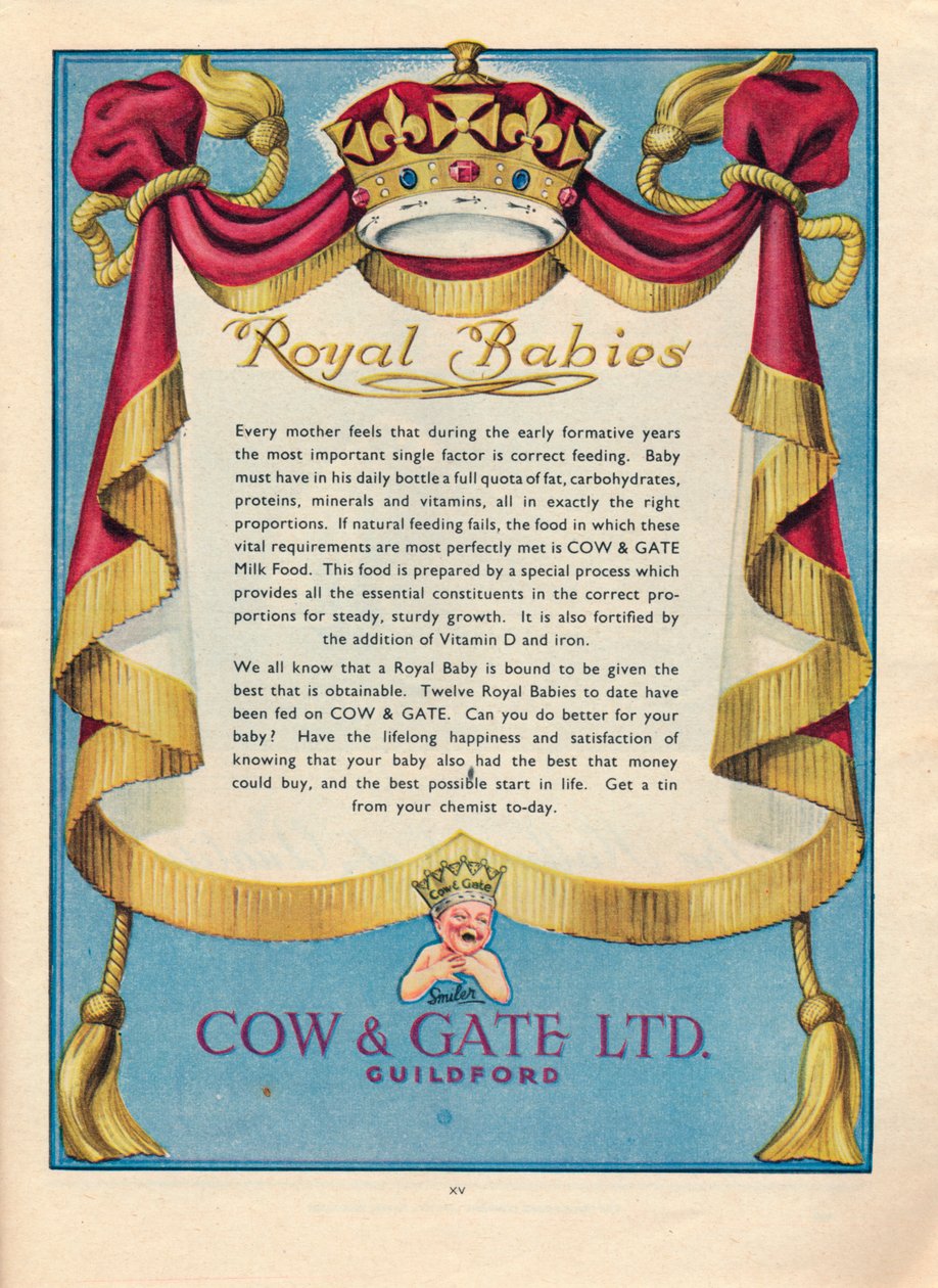 Annonse for Cow & Gate Ltd., 1951 av Unbekannt