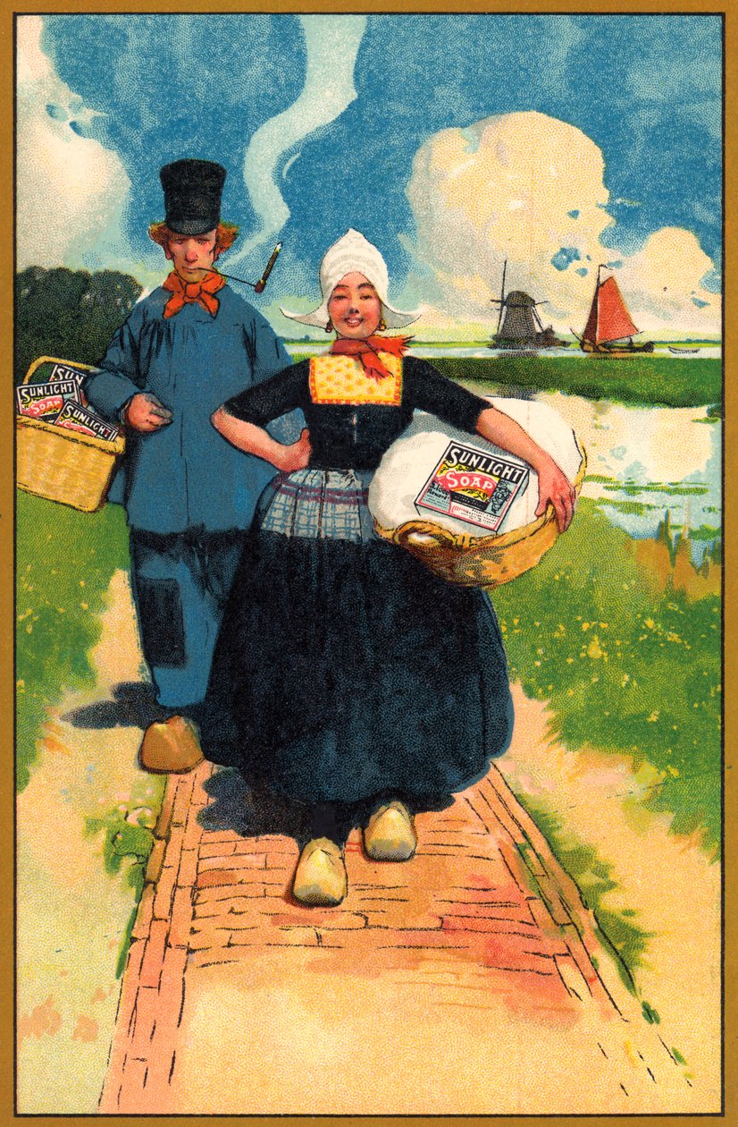Annonse for Sunlight Soap, c1900-tallet av Unbekannt