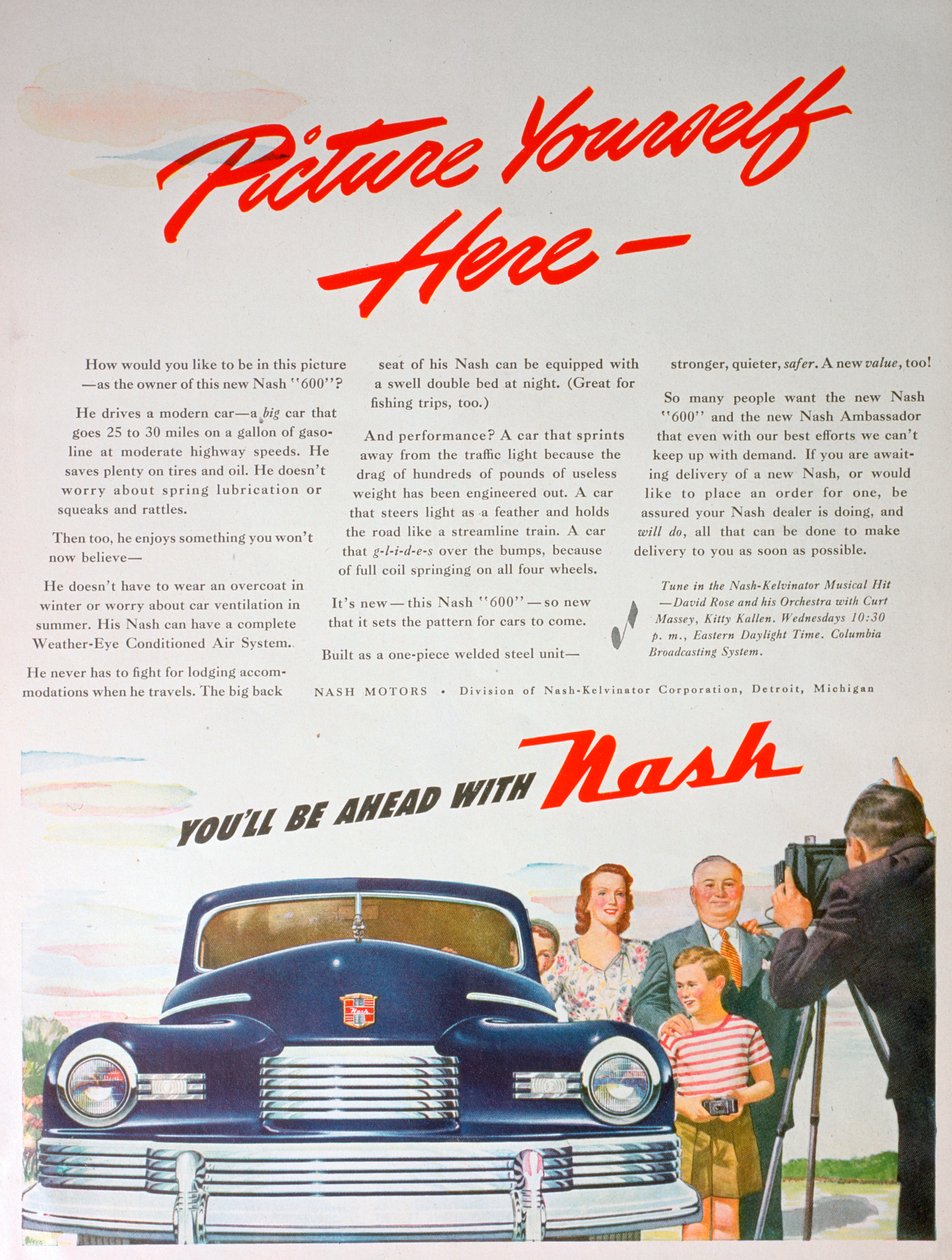 Annonse for Nash 600-bilen, 1946 av Unbekannt