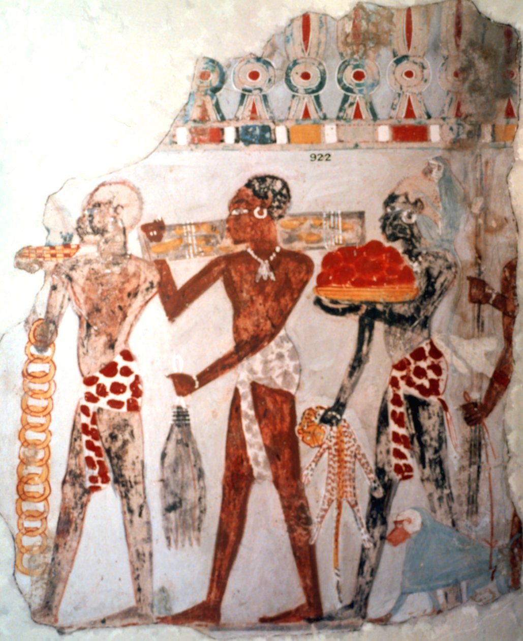 Afrikanere som bærer gull og andre gjenstander, c1400 f.Kr av Unbekannt
