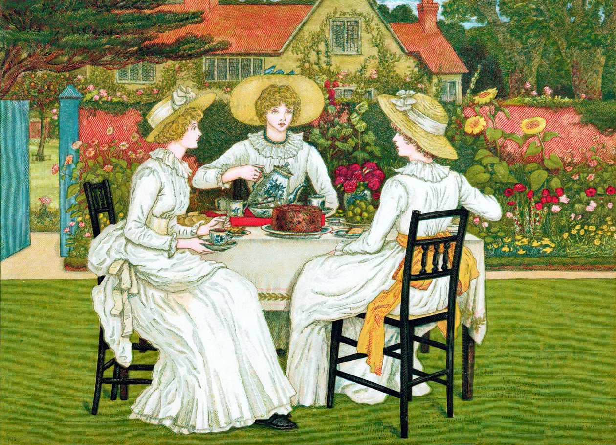 Ettermiddagste, 1886 av Unbekannt