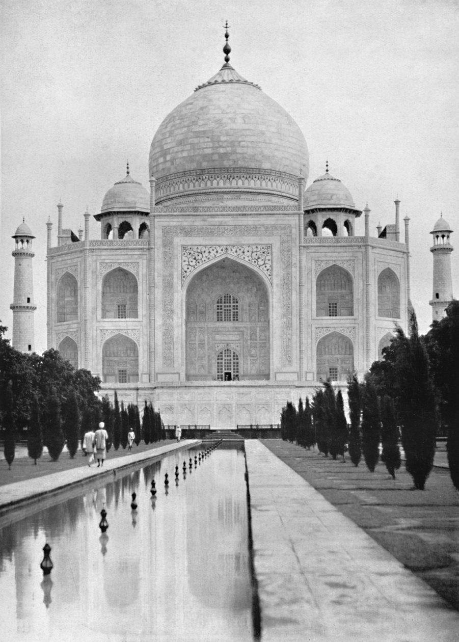Agra. Taj Mahal nær utsikt, c1910. av Unbekannt