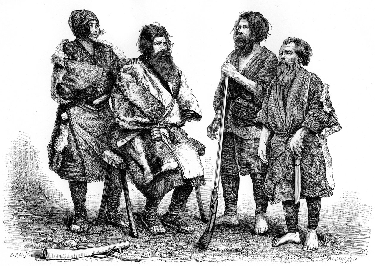Ainu-folket, Japan, 1895 av Unbekannt