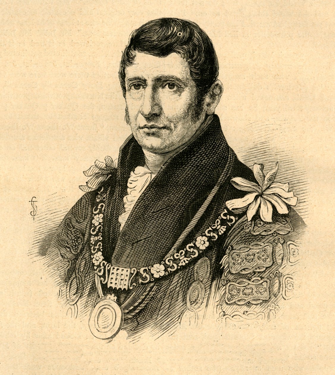 Alderman Waithman, fra et autentisk portrett, 1897. av Unbekannt