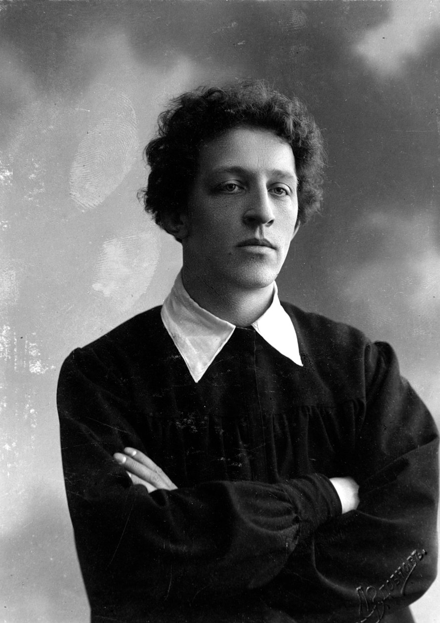 Alexander Blok, russisk poet, ca 1900-tallet av Unbekannt