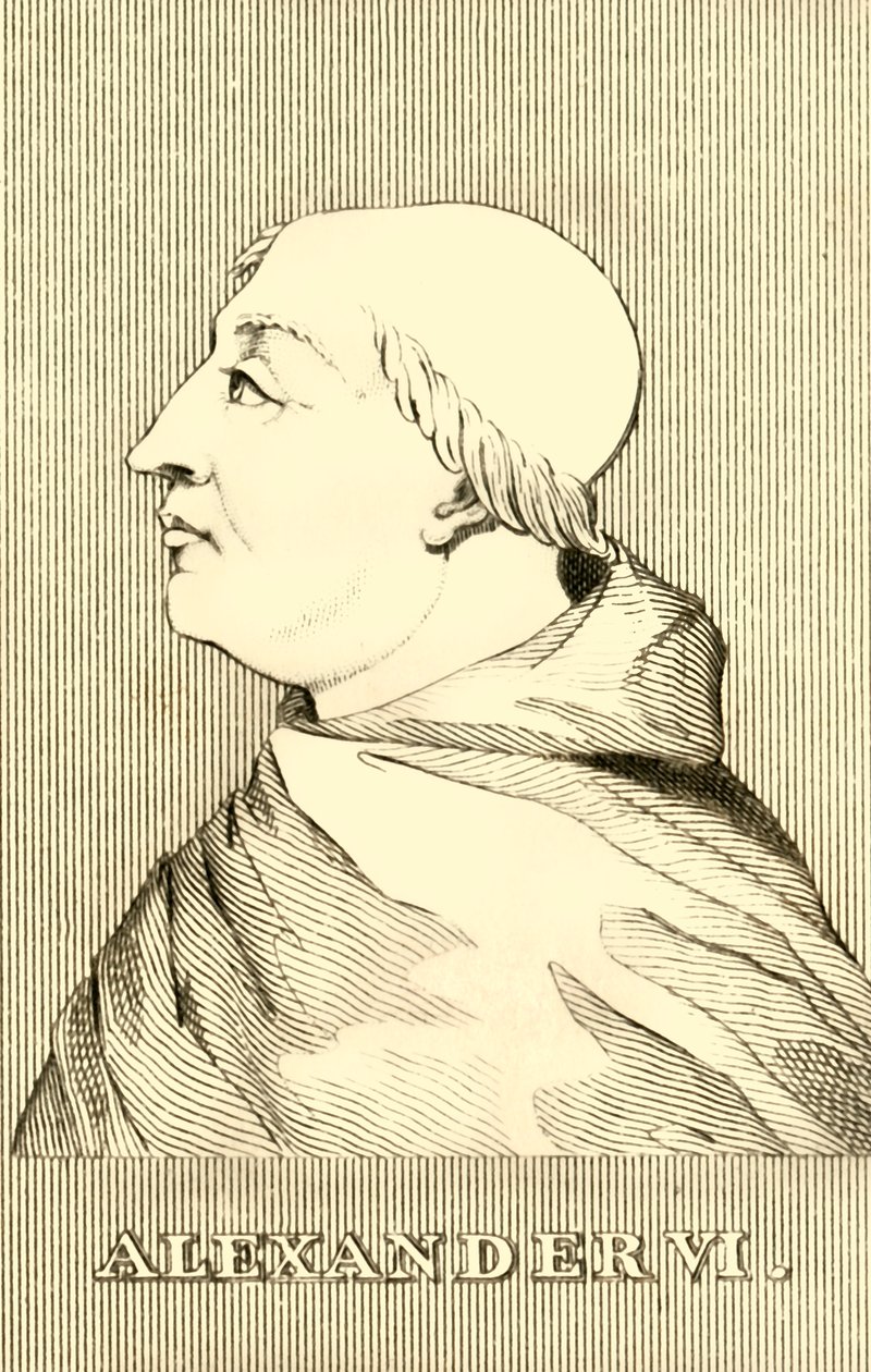 Alexander VI, 1431-1503, 1830. av Unbekannt