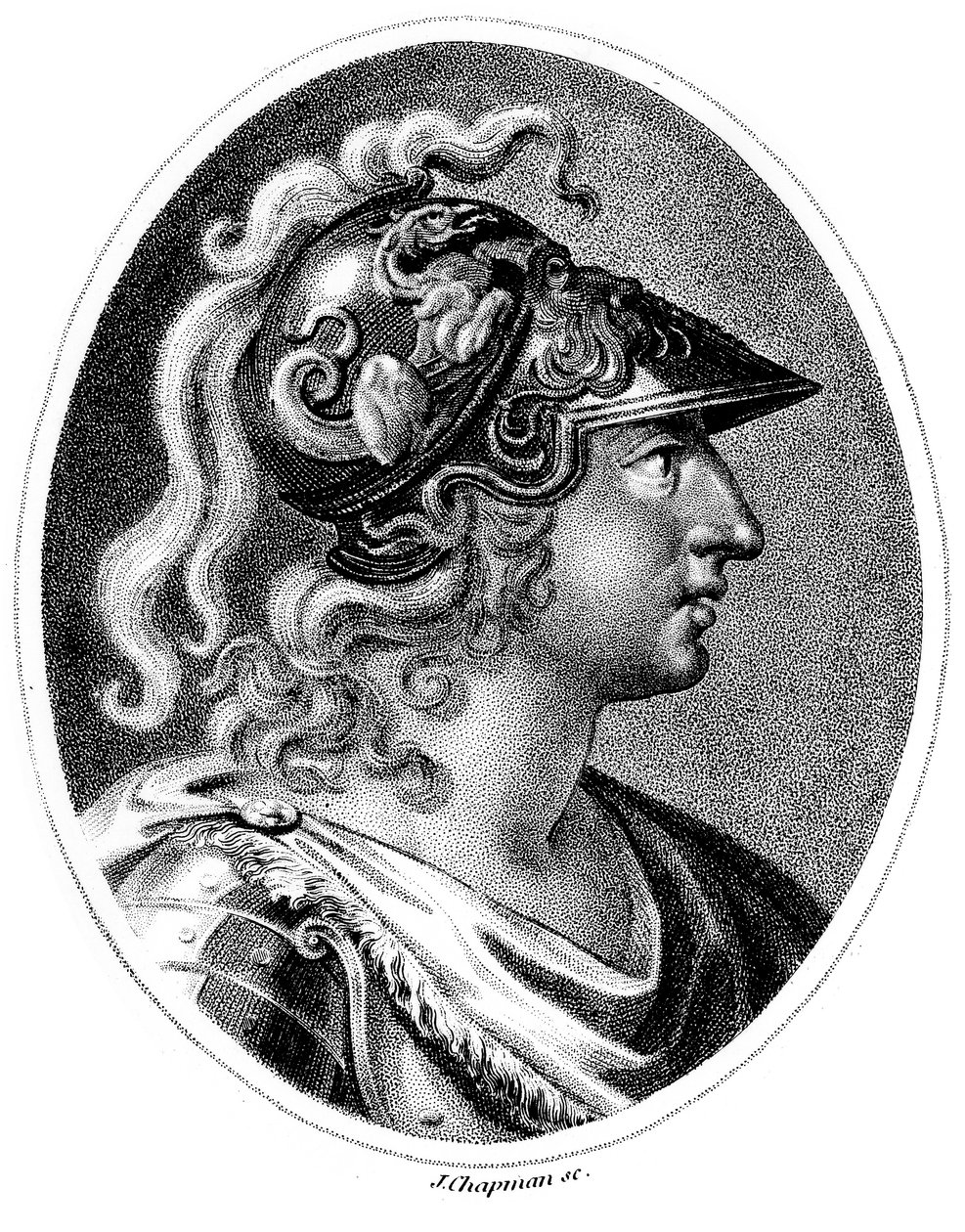 Alexander den store 356-323 f.Kr., ca 1800 av Unbekannt