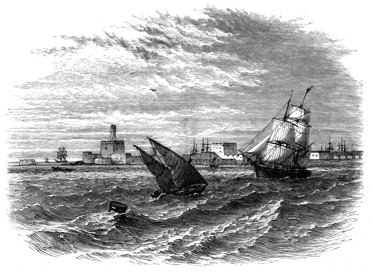 Alexandria fra havet, Egypt, c1890 av Unbekannt