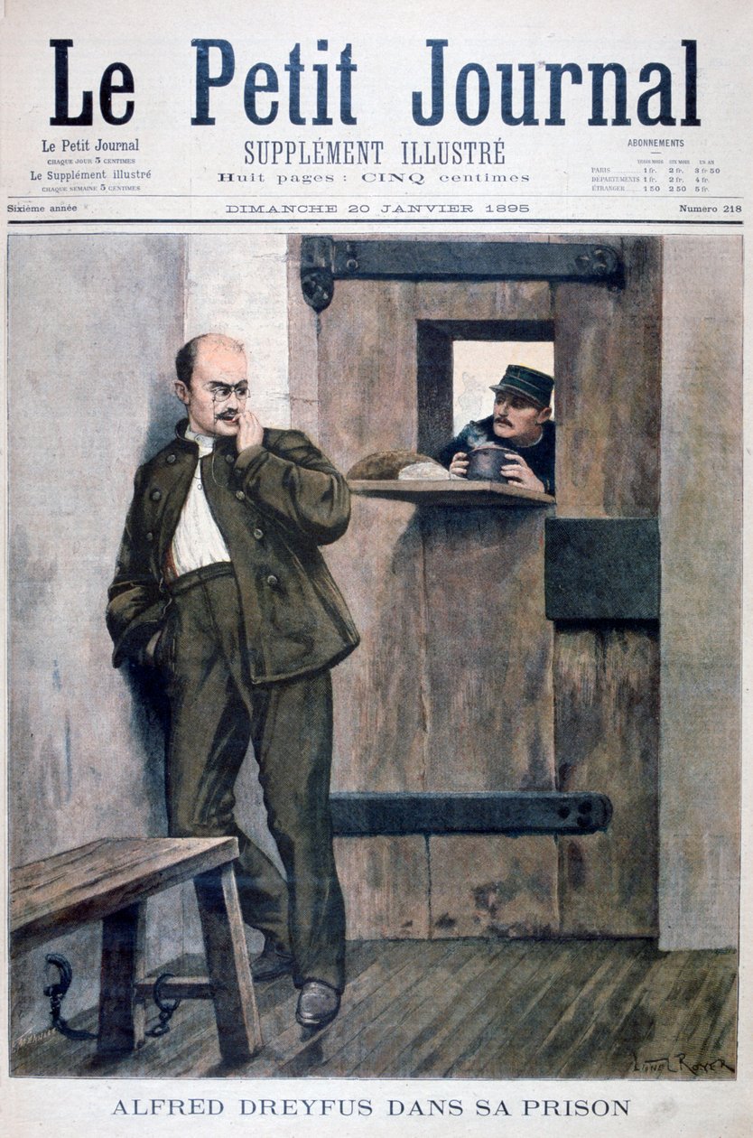 Alfred Dreyfus i fengsel, 1895 av Unbekannt