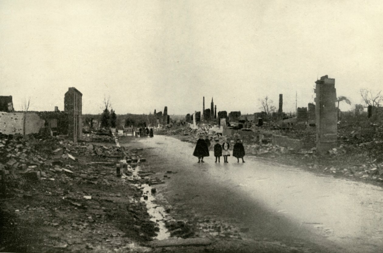Alt som er igjen av Sermaize, 1919. av Unbekannt