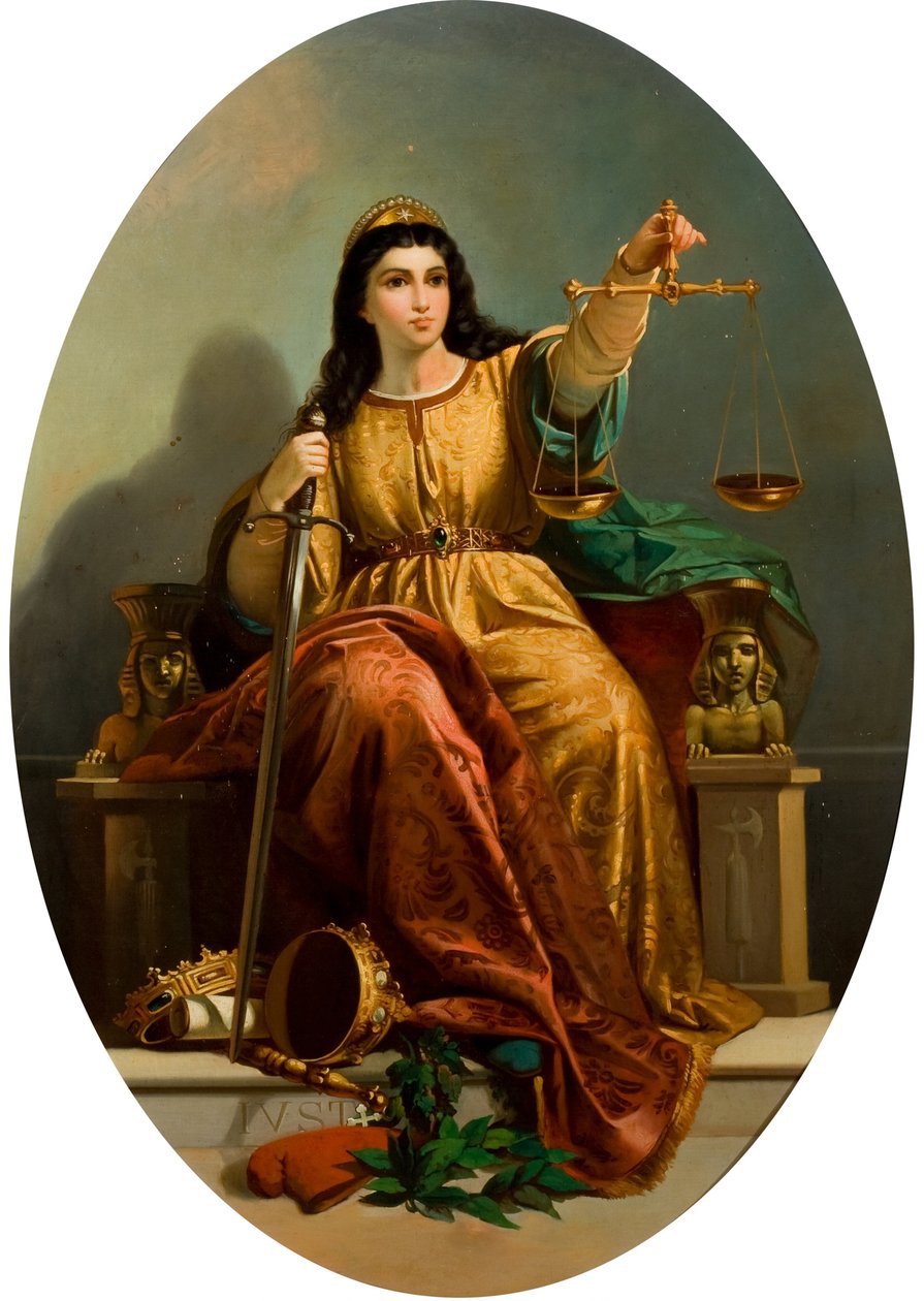 Allegory of Justice, ca. 1870. av Unbekannt