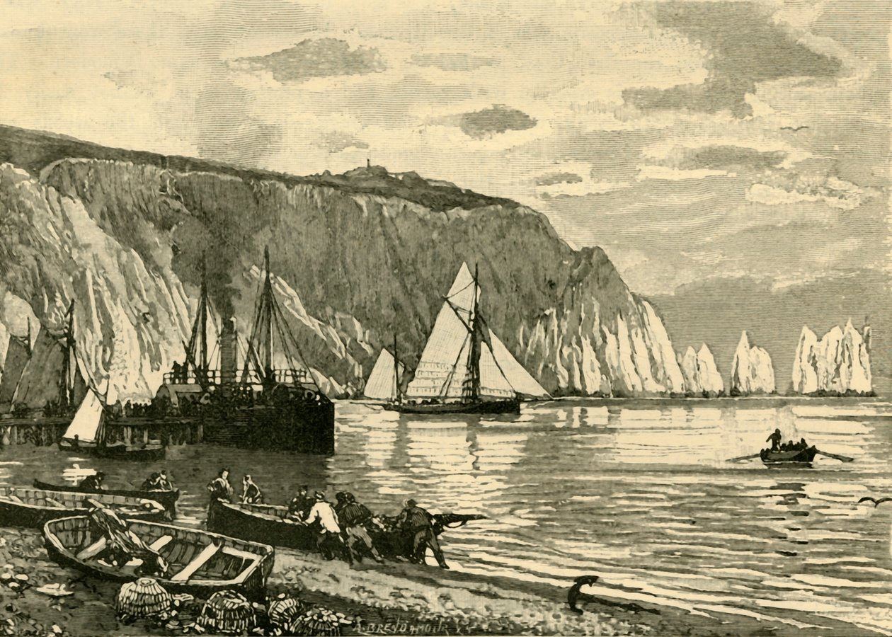 Alum Bay, 1898. av Unbekannt