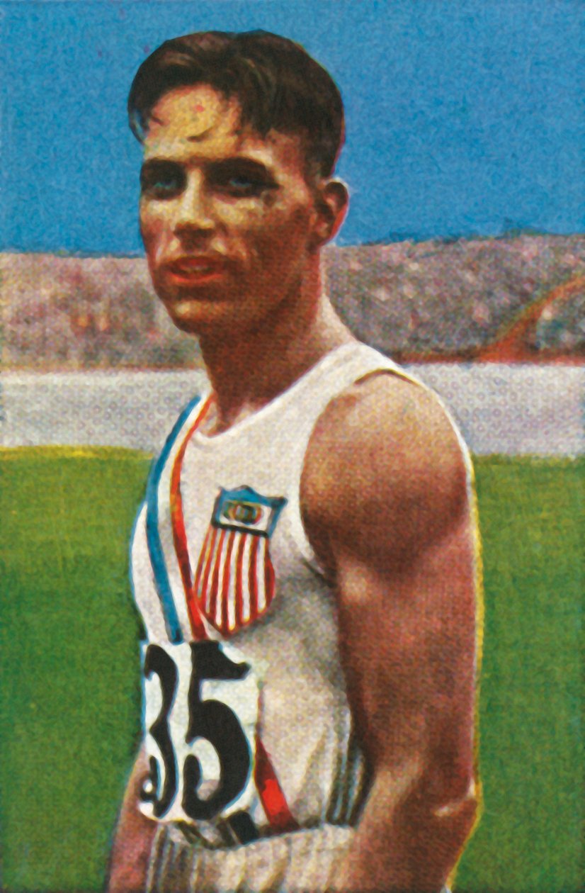 Den amerikanske diskoskasteren Bud Houser, 1928. av Unbekannt
