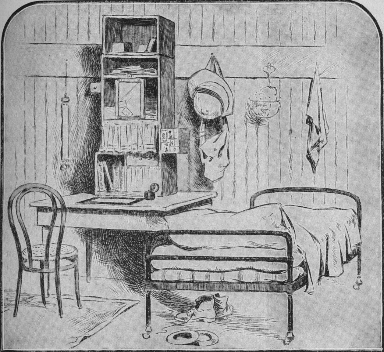 Et offisersrom i Pretoria, 1902 av Unbekannt