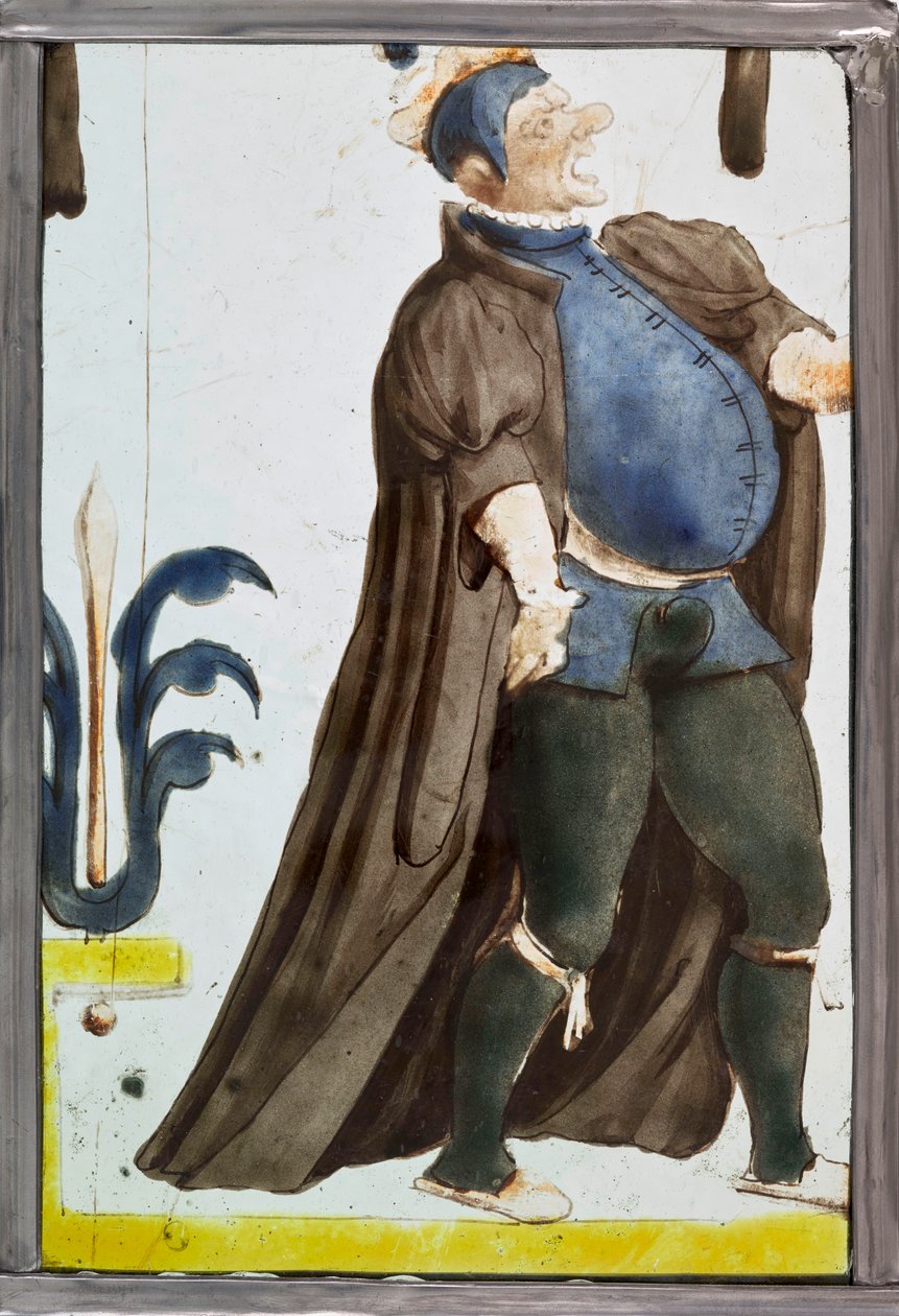 En skuespiller som erklærer, ca. 1600. av Unbekannt