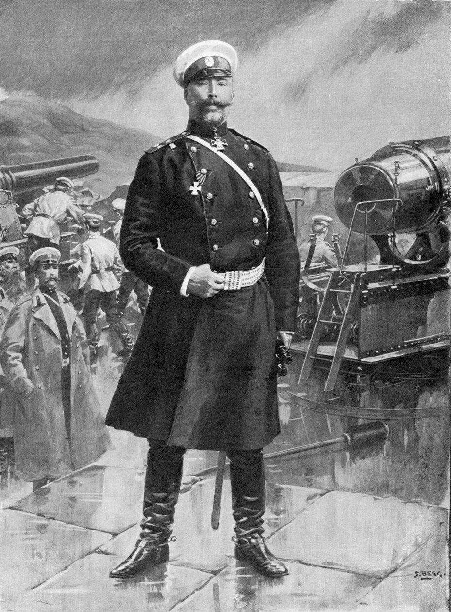 Anatoly Mikhaylovich Stossel , russisk general, russisk-japanske krigen, 1904-5 av Unbekannt