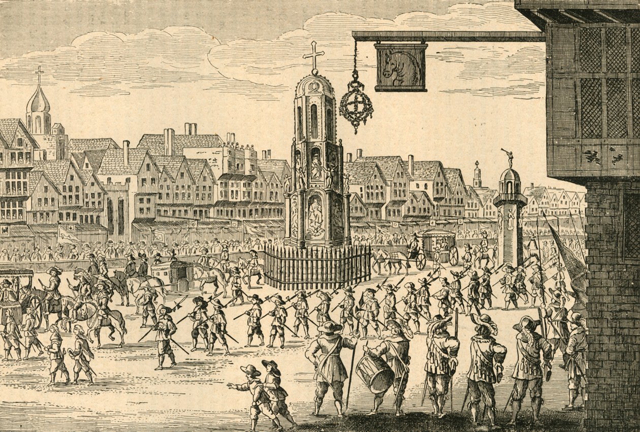 Gammel utsikt over Cheapside, 1897. av Unbekannt