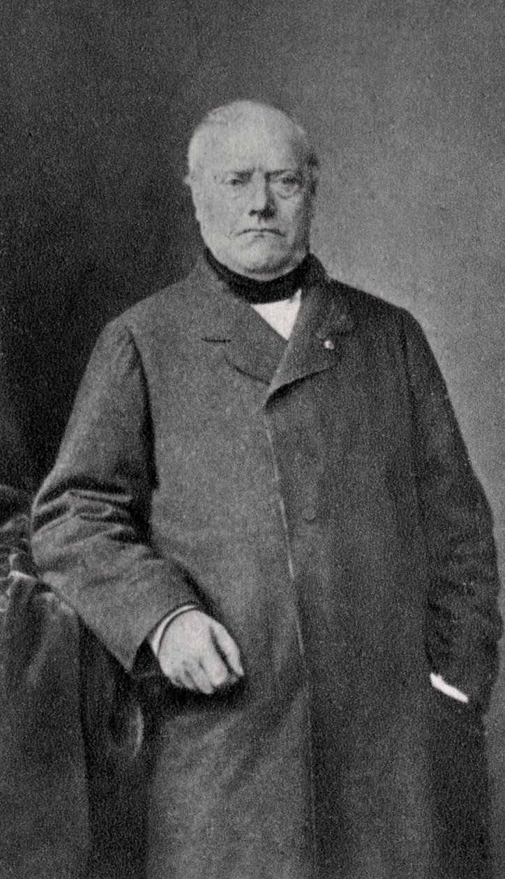 Antoine-Louis Barye , fransk billedhugger, 1862 av Unbekannt