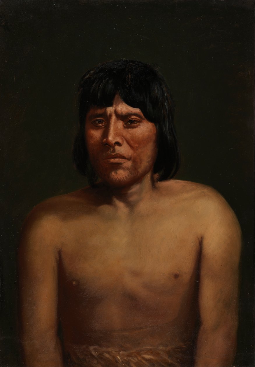 Araucanian Man, ca. 1890-1892. av Unbekannt