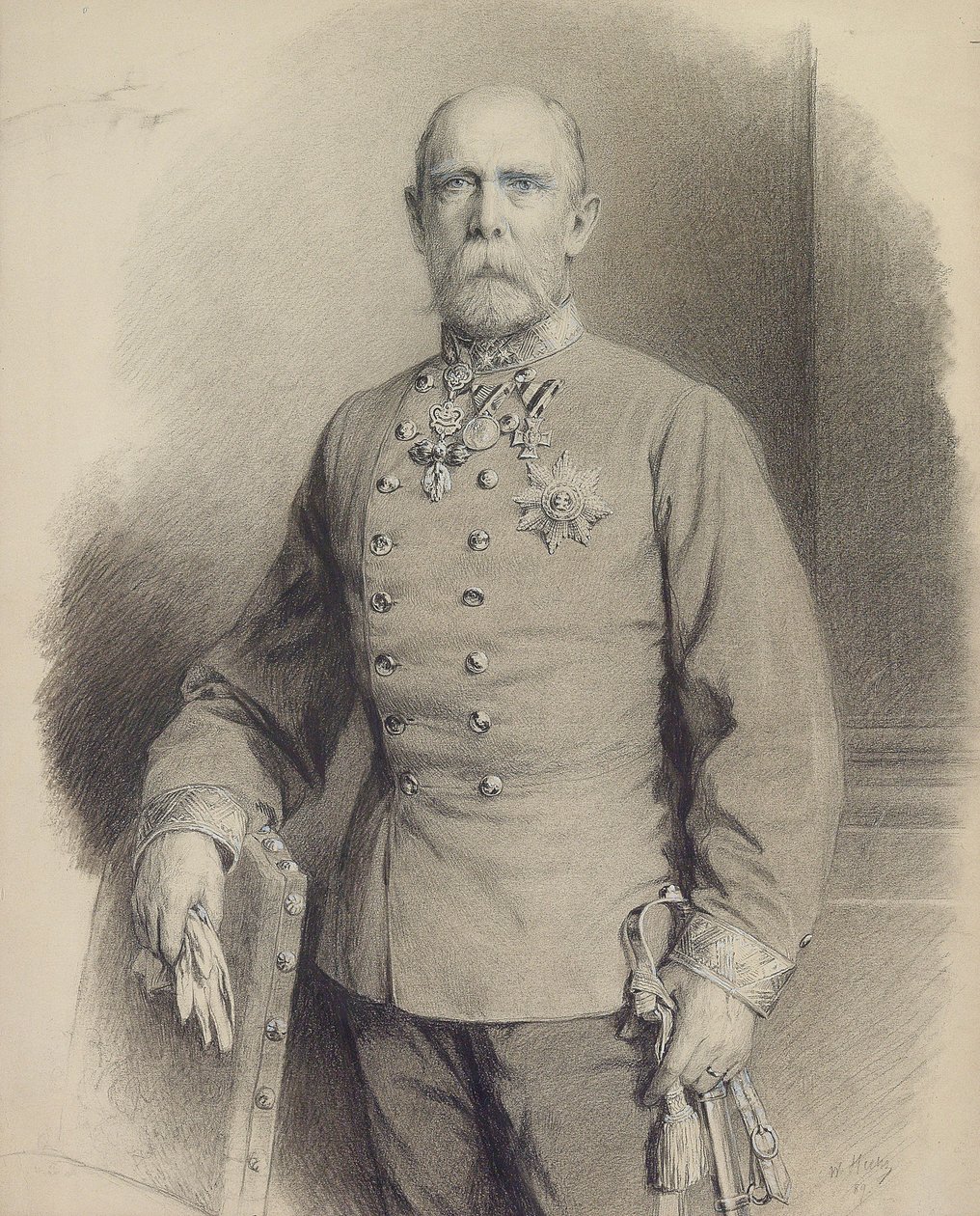 Erkehertug Karl Ludwig av Østerrike 1833-1896, 1889. av Unbekannt