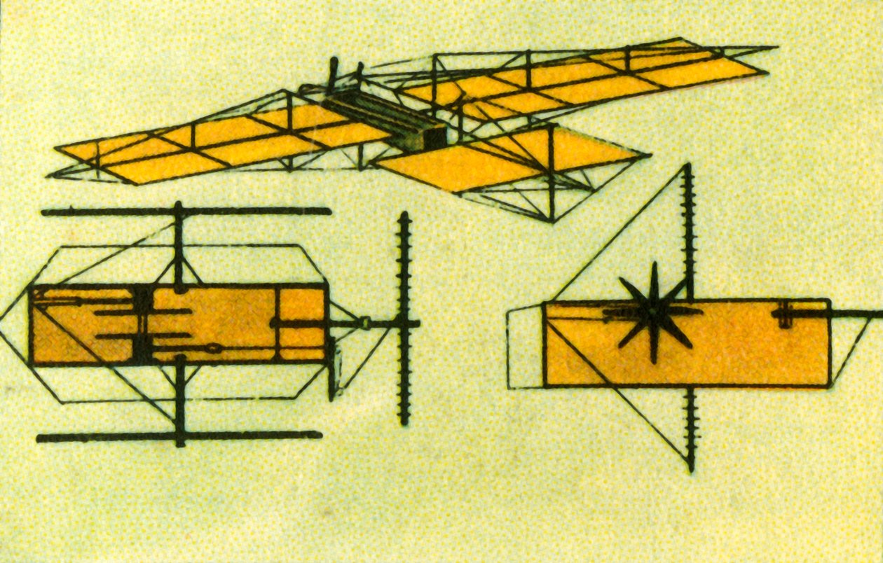 Arnold Böcklins flyvemaskin, 1885, 1932. av Unbekannt