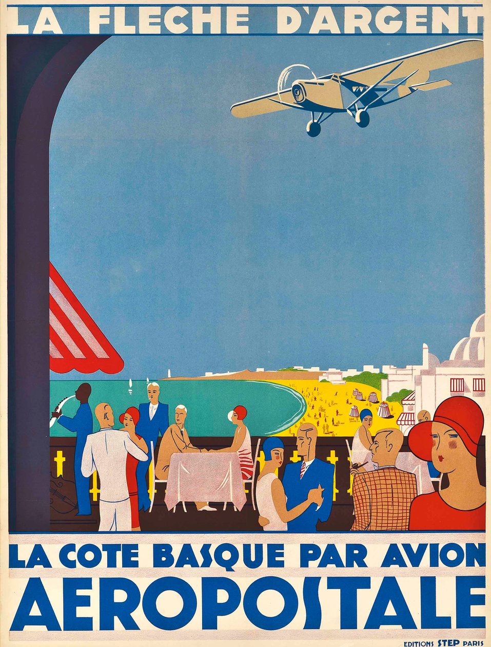 Aeropostale. Den baskiske kysten, ca 1928-1930. av Unbekannt