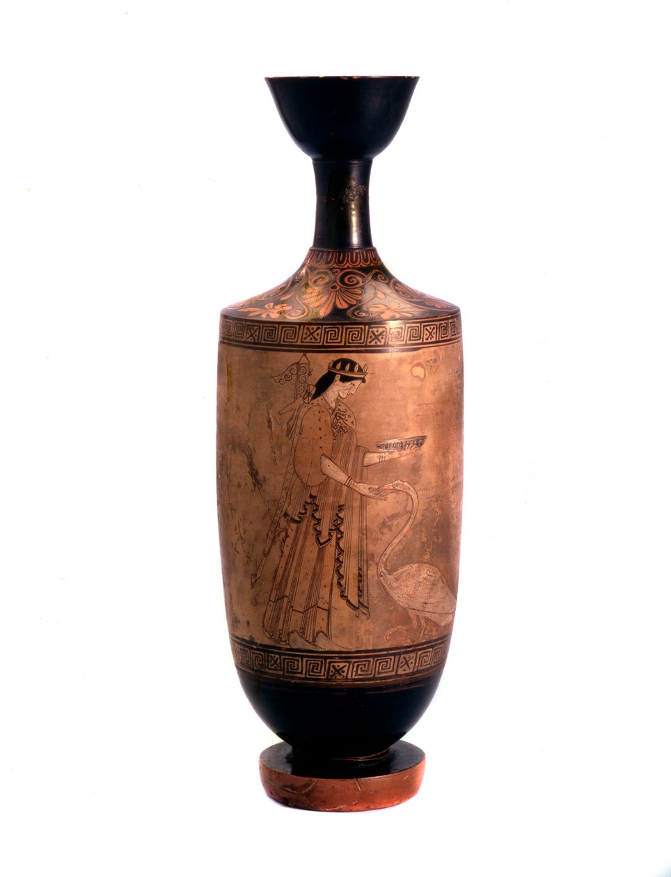 Artemis med en svane. Lekythos, hvit grunn, c490 f.Kr av Unbekannt