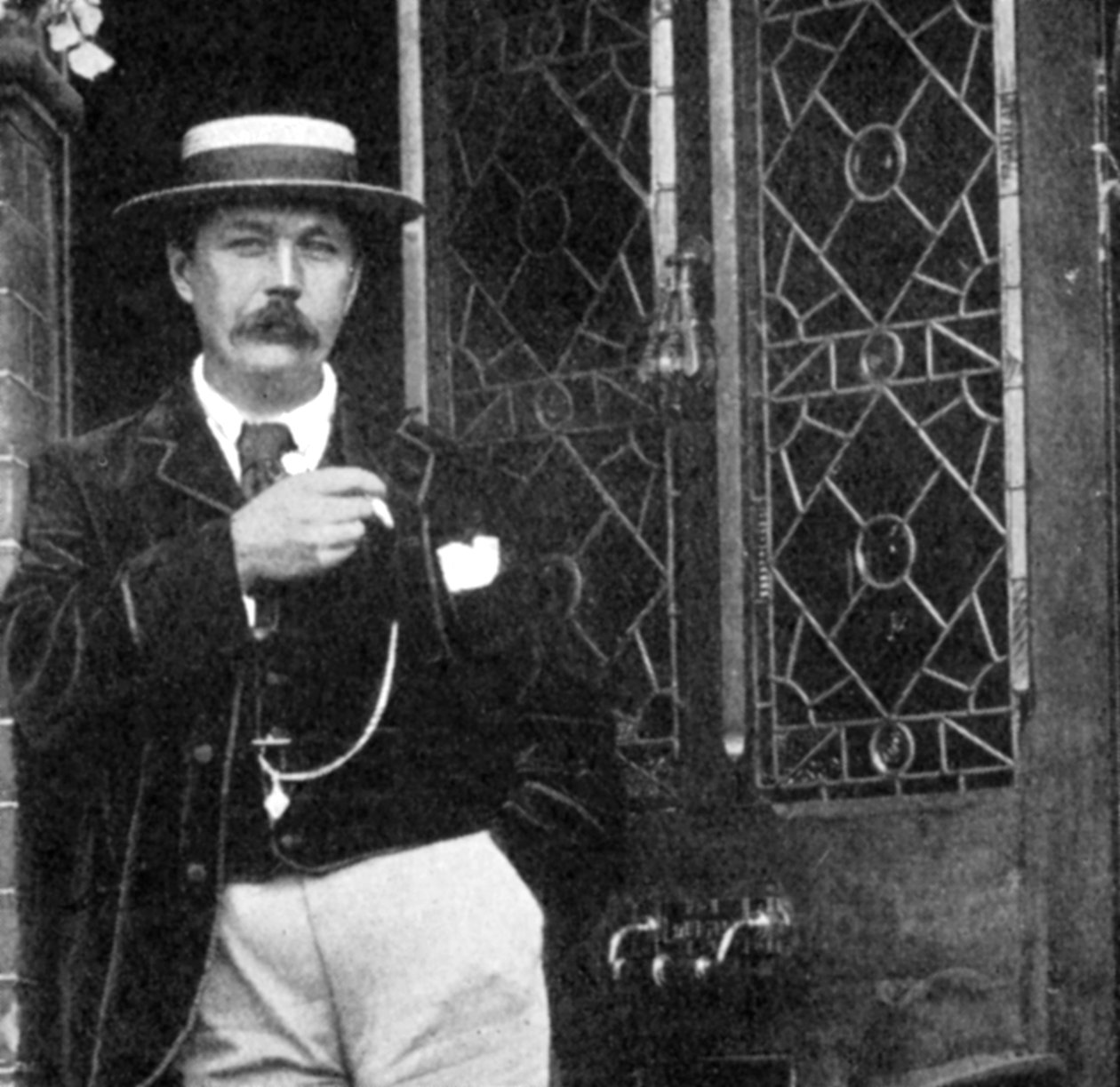 Arthur Conan Doyle , skotsk forfatter, ca 1900 av Unbekannt