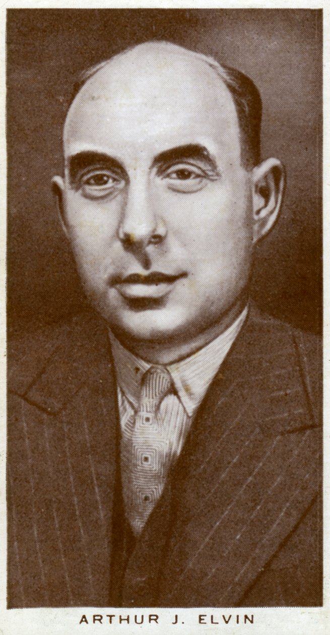 Arthur J Elvin , britisk boksepromotør, 1938 av Unbekannt