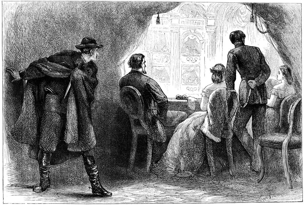 Attentat på president Lincoln, Washington DC, 1865 c1880 av Unbekannt