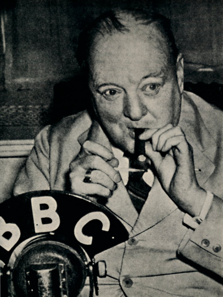 Ved mikrofonen i U.S.A., 1943, 1945. av Unbekannt